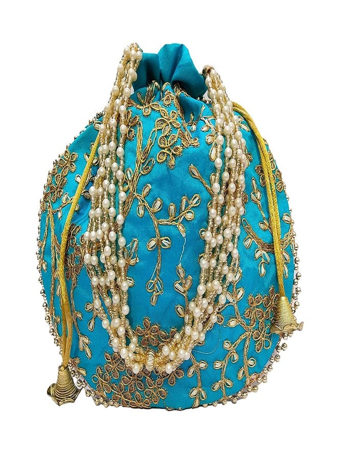 athizay أثيزاي (عبوة من قطعتين من حقائب بوتلي الوردية، حقائب فروزي ماتكا للنساء لحفلات الزفاف || هدايا تذكارية) - Image 2